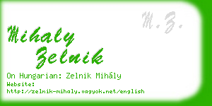 mihaly zelnik business card